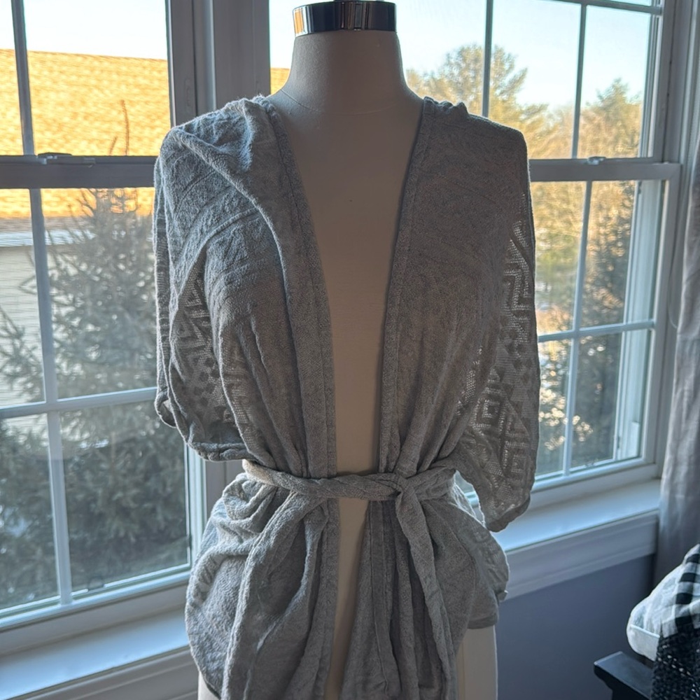 Anthropologie Moth Cardigan Gray Size Medium